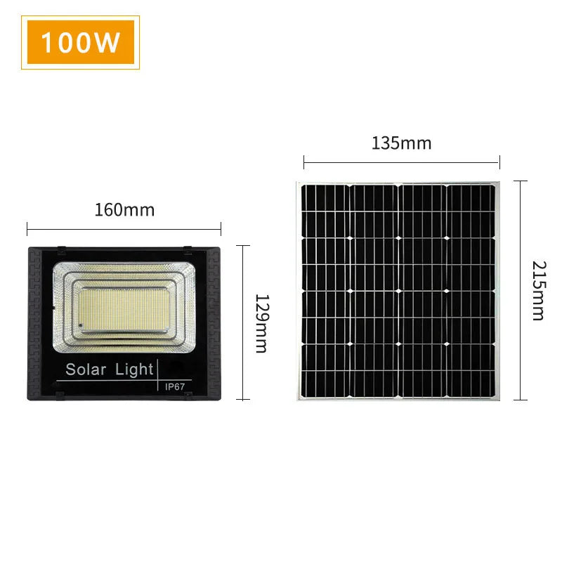 Solar Flood Light 30W-500W – High Power Super Bright