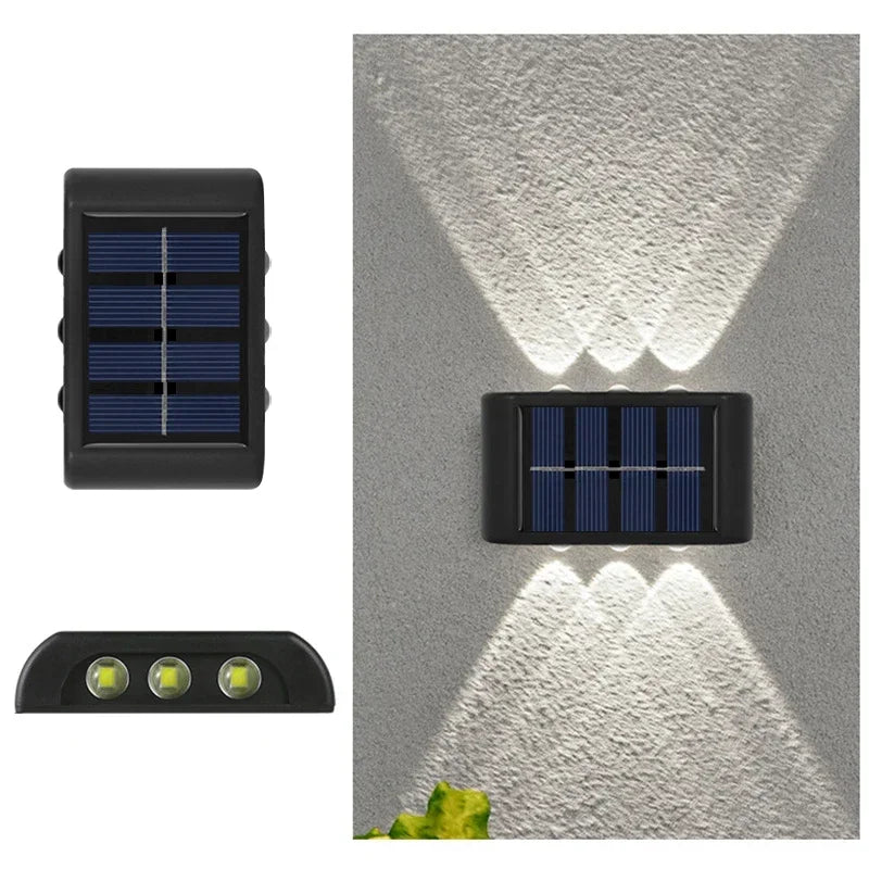 Solar Wall Fence Light – LED Dusk to Dawn Waterproof Garden
