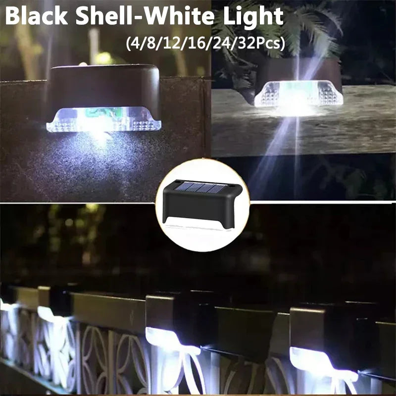 Solar Deck Fence Light 4-32PCS – LED Waterproof