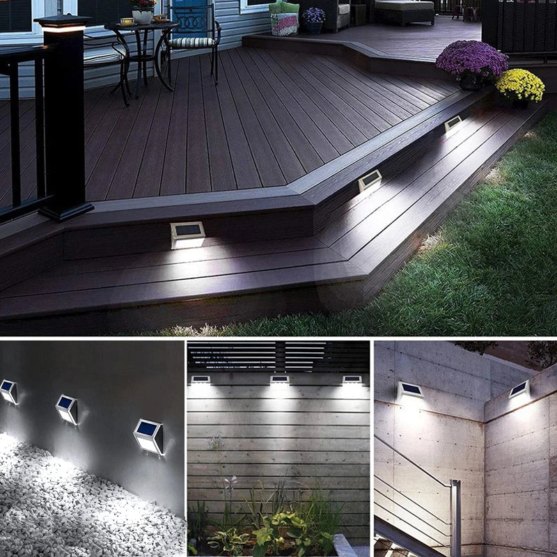 Solar Wall Light 6LED – Waterproof Garden Patio Fence Balcony