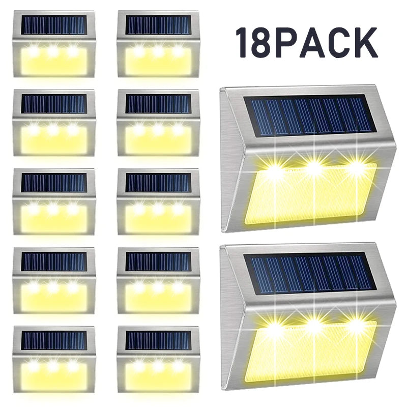 Solar Wall Light 6LED – Waterproof Garden Patio Fence Balcony