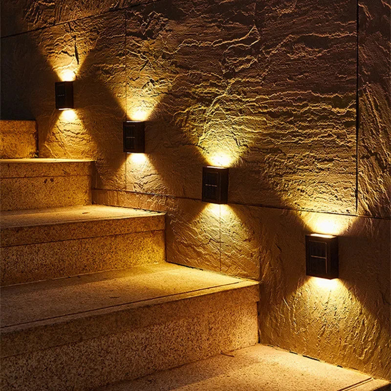 Solar Wall Washer Light 1-6PCS – Up Down Waterproof Garden Yard