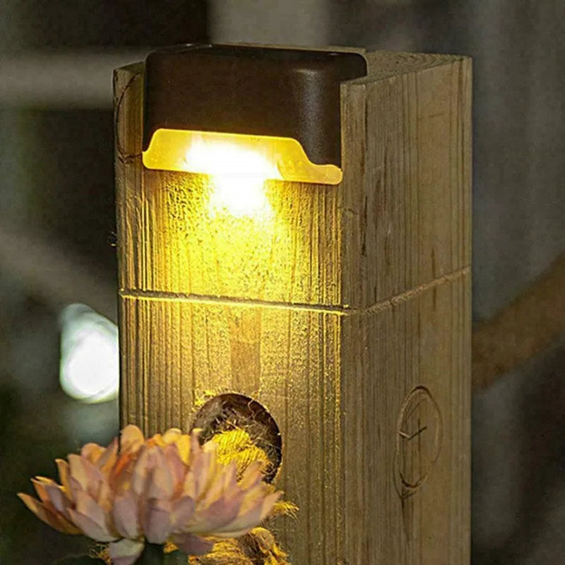 Solar Step Stair Light 1-20PCS – LED Warm White Waterproof Path