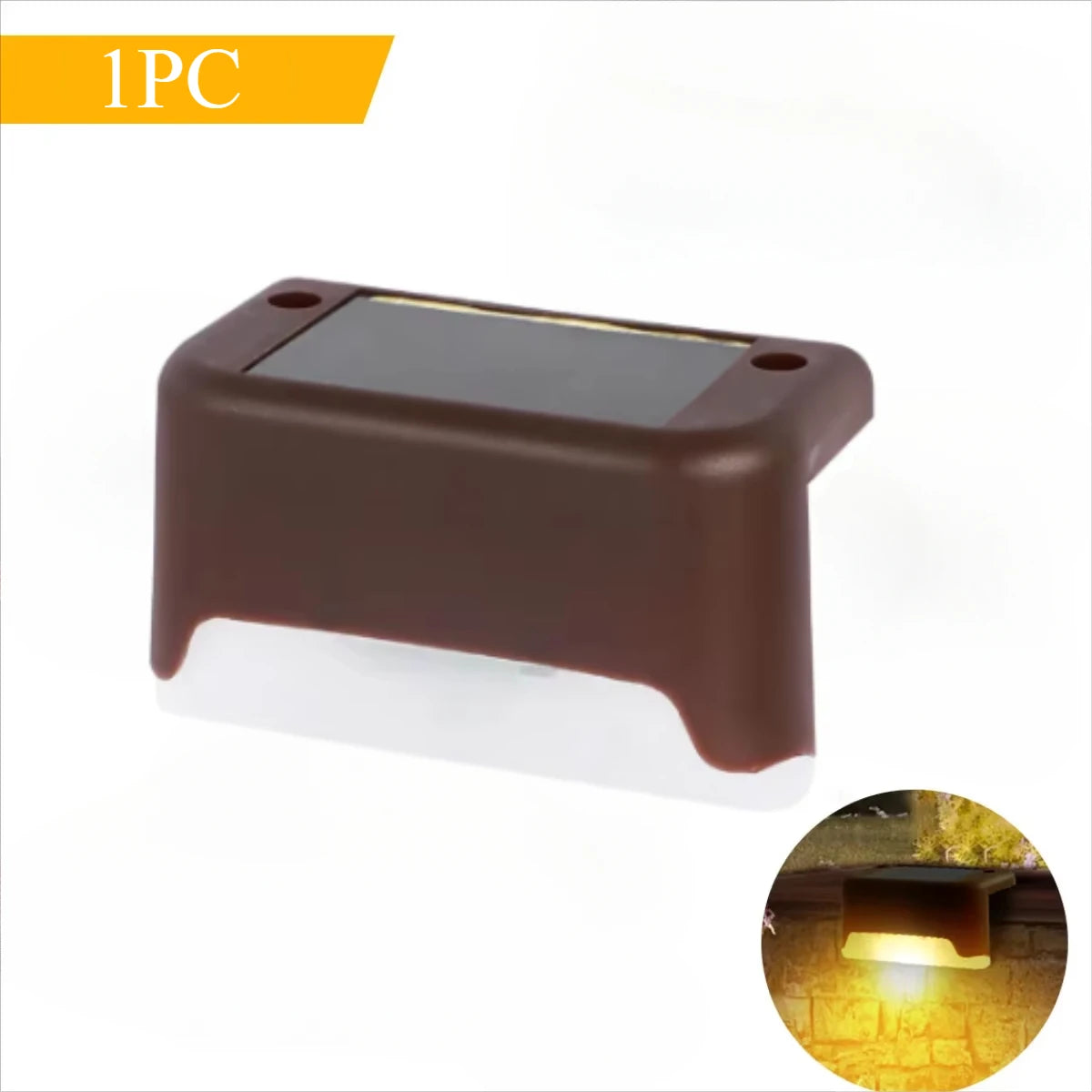 Solar Deck Step Light 2-Pack – LED Waterproof