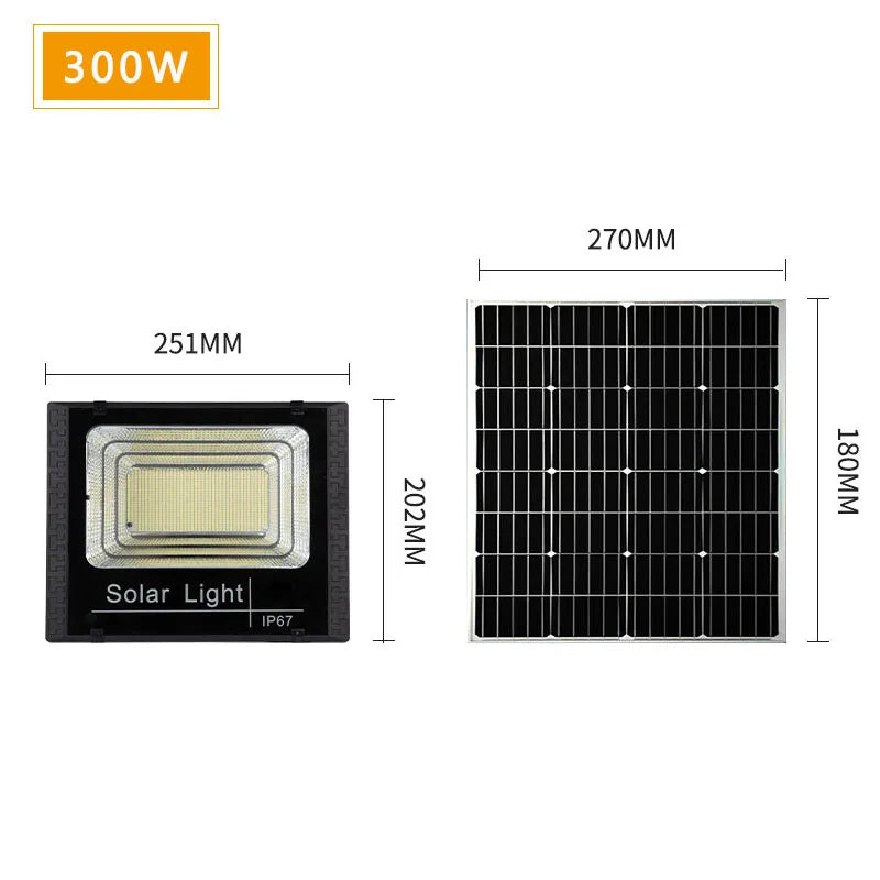 Solar Flood Light 30W-500W – High Power Super Bright