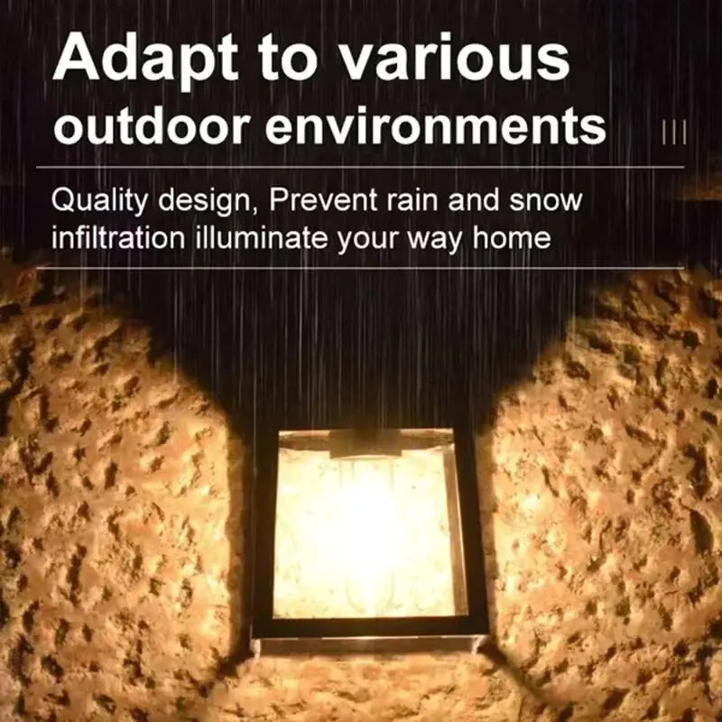 Solar Wall Light – LED Motion Sensor IP65 Waterproof Garden