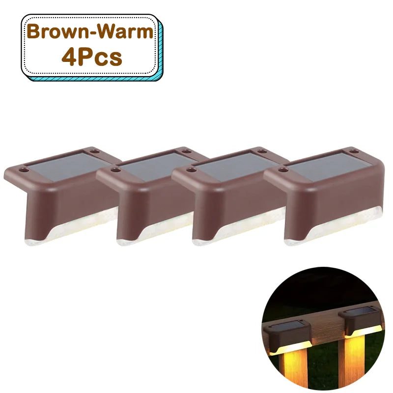 Outdoor Solar Step Lights – Warm White LED