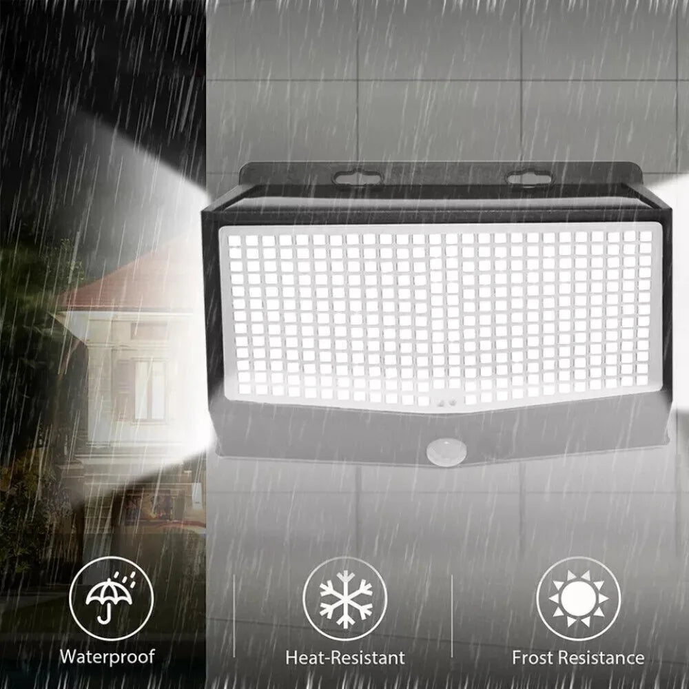 Solar Security Wall Light – 468LED PIR Motion Sensor
