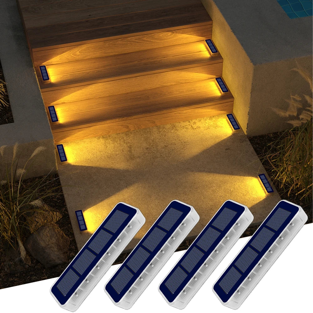 Solar Step Stair Light – LED IP68 Waterproof Lens Anti-theft