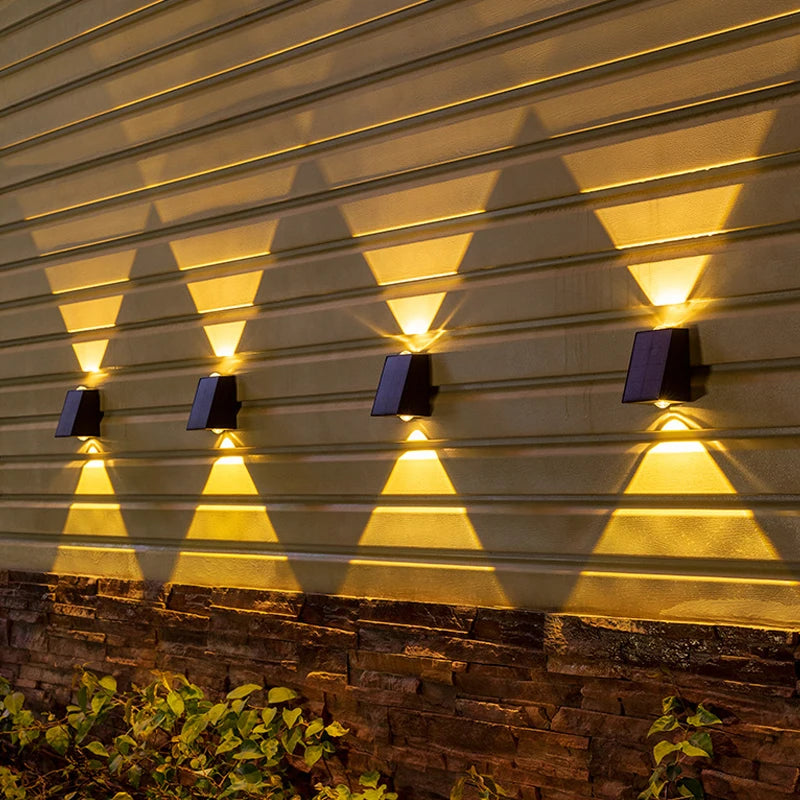 Solar Wall Porch Light – LED Waterproof Outdoor Villa Patio Decor
