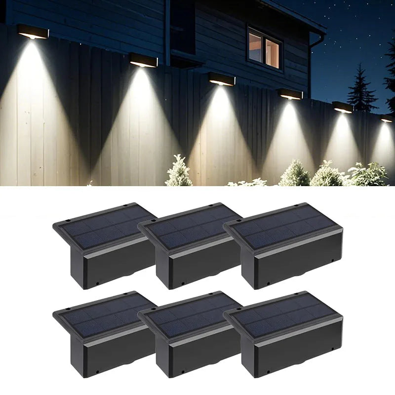 Solar Wall Fence Light – LED IP65 Waterproof Wireless Garden