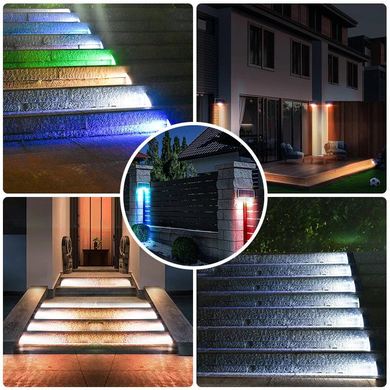 Solar Step Stair Light – LED IP67 Waterproof Lens Anti-theft