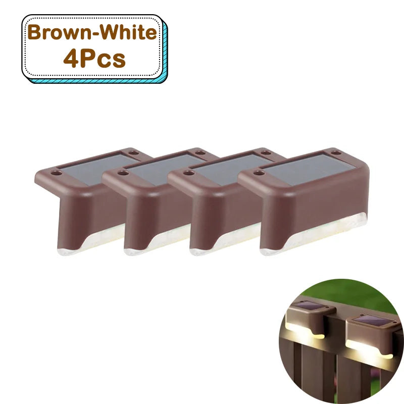 Outdoor Solar Step Lights – Warm White LED