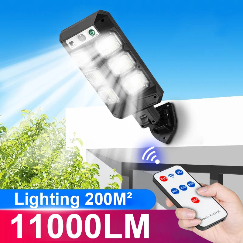 Solar Wall Street Light – 110000LM IP65 Motion Sensor Outdoor