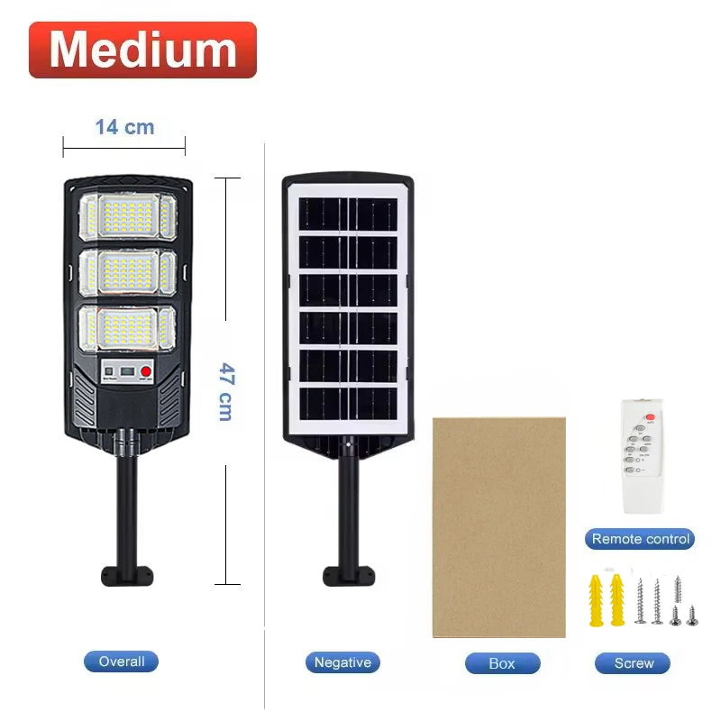 Solar Street Light 2000-4000W – Motion Sensor Remote Waterproof