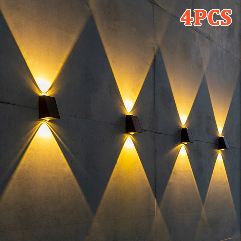 Solar Wall Porch Light – LED Waterproof Outdoor Villa Patio Decor