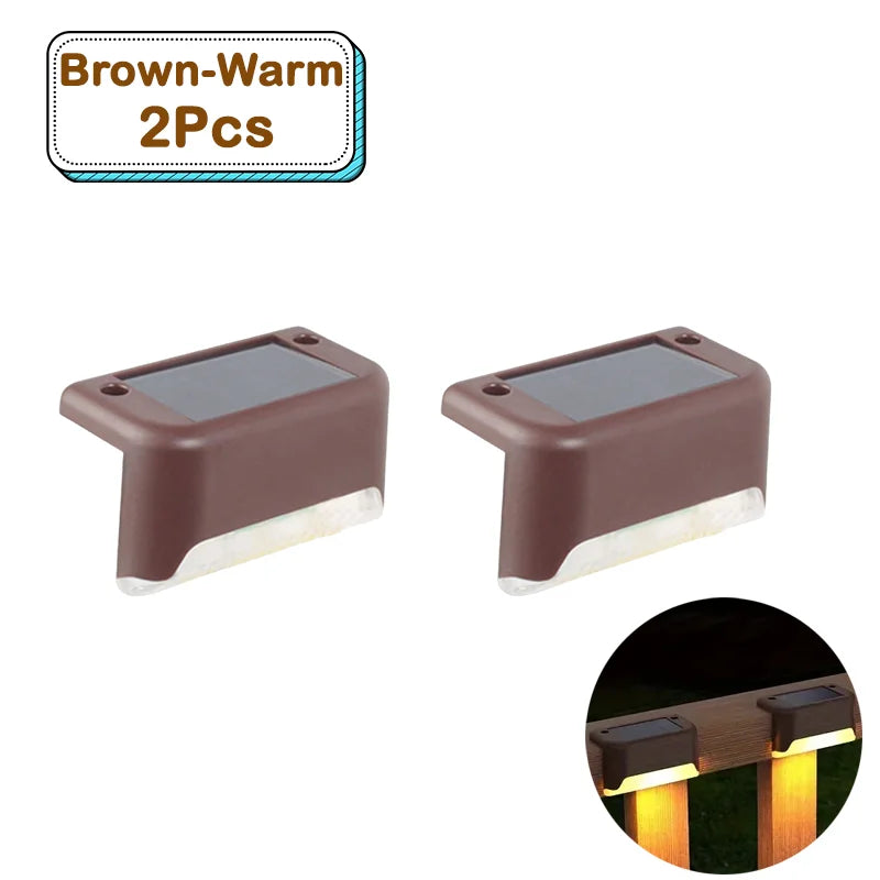 Outdoor Solar Step Lights – Warm White LED