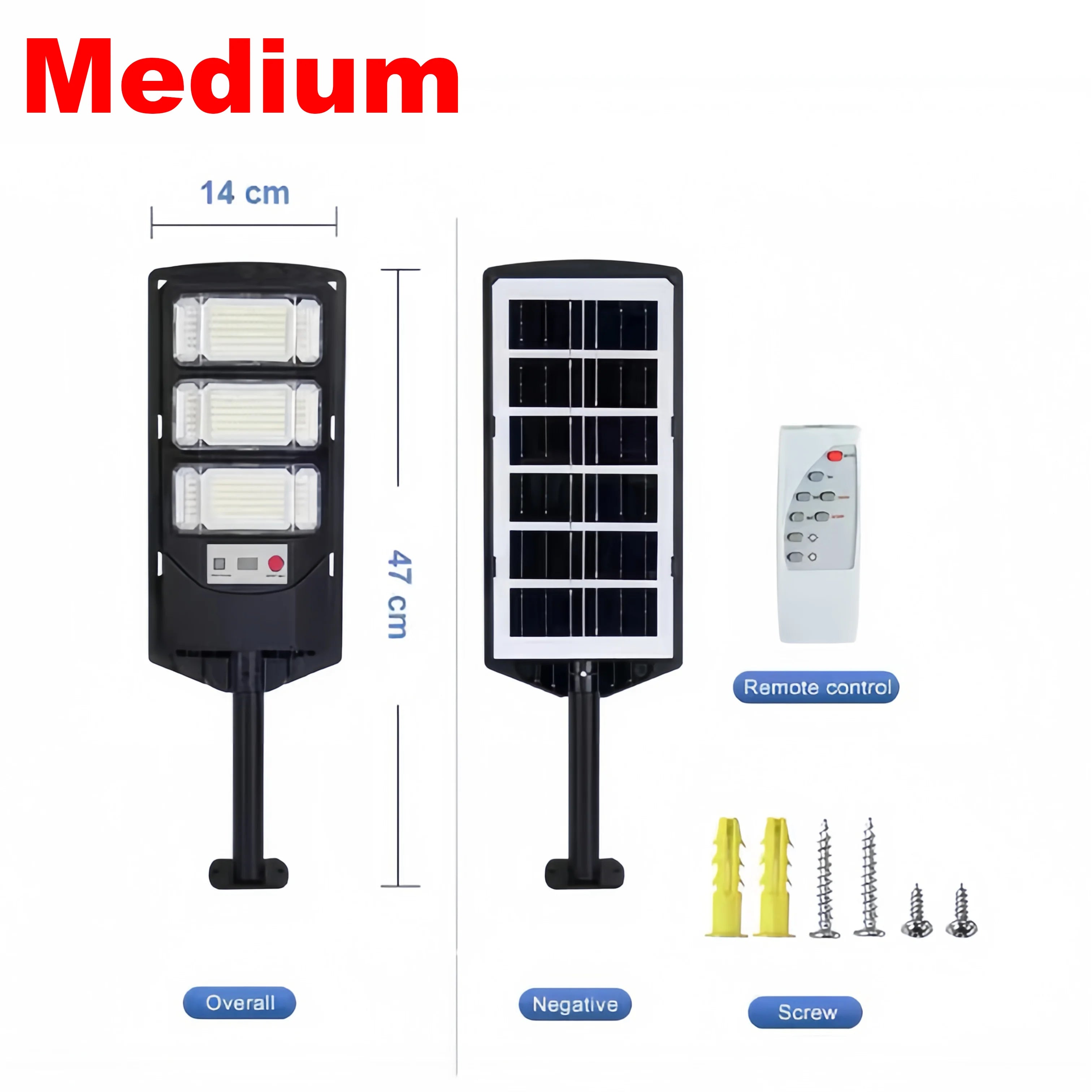 Solar Street Light 15000W – 320° IR Sensor Dusk to Dawn