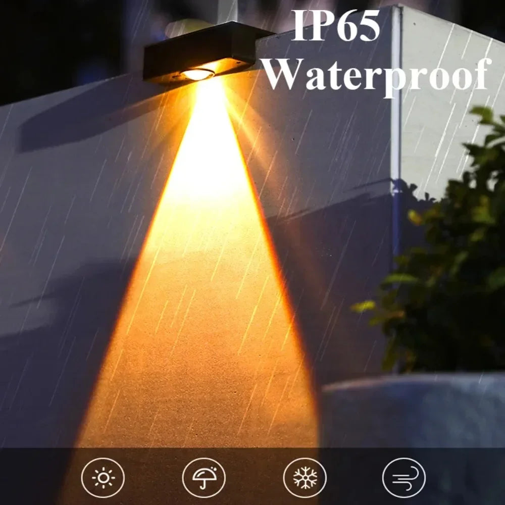 Solar Wall Fence Light – LED IP65 Waterproof Wireless Garden