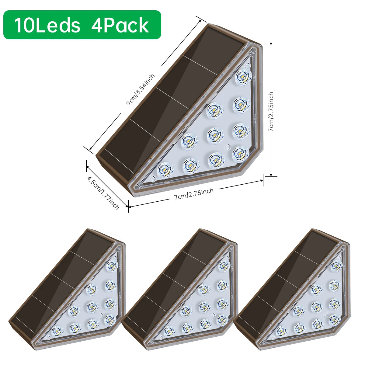 Solar Step Deck Lights – LED Waterproof Outdoor Stair & Path Lights (IP65)