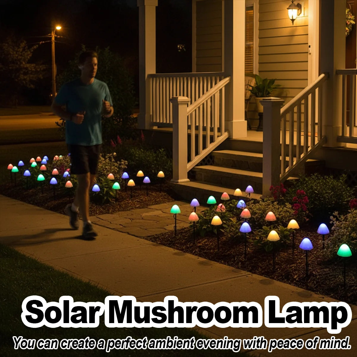 Solar Mushroom Garden Light – Pathway Waterproof LED