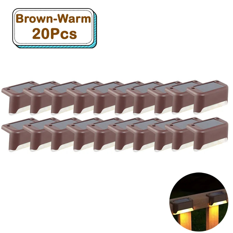 Outdoor Solar Step Lights – Warm White LED