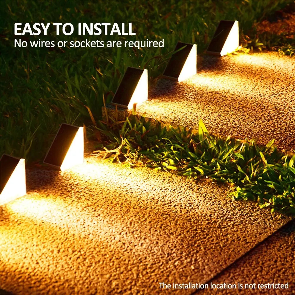 Solar Step Light RGB – Warm White IP67 Waterproof Auto On
