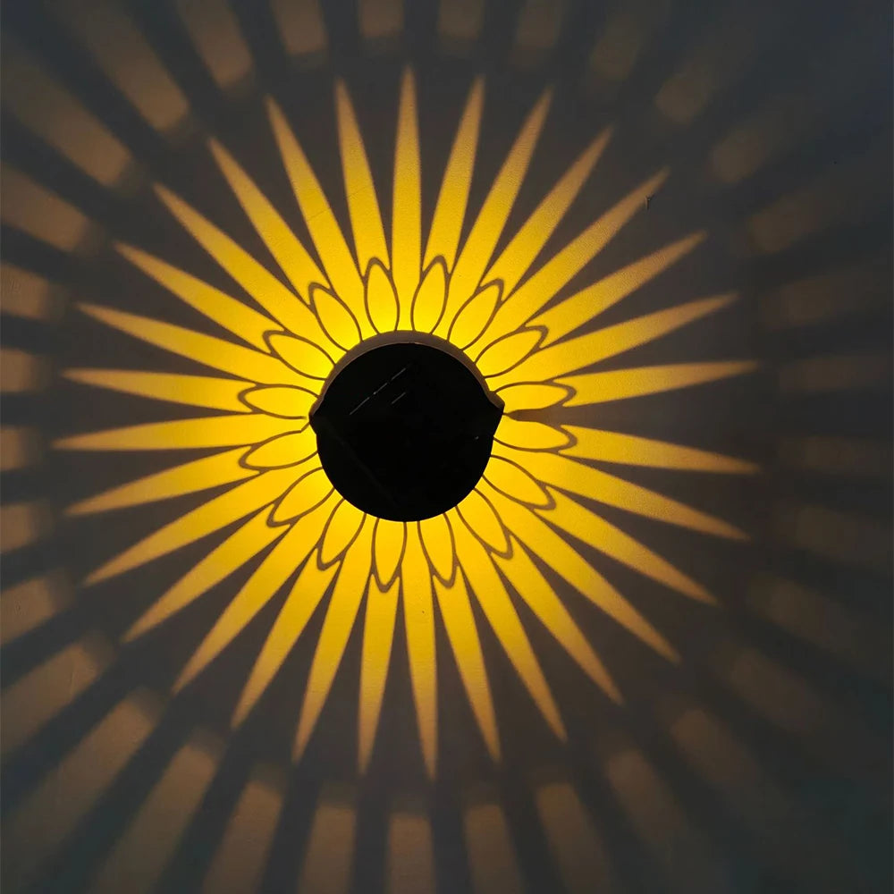 Solar Wall Light – LED IP65 Waterproof Warm White Garden Lawn