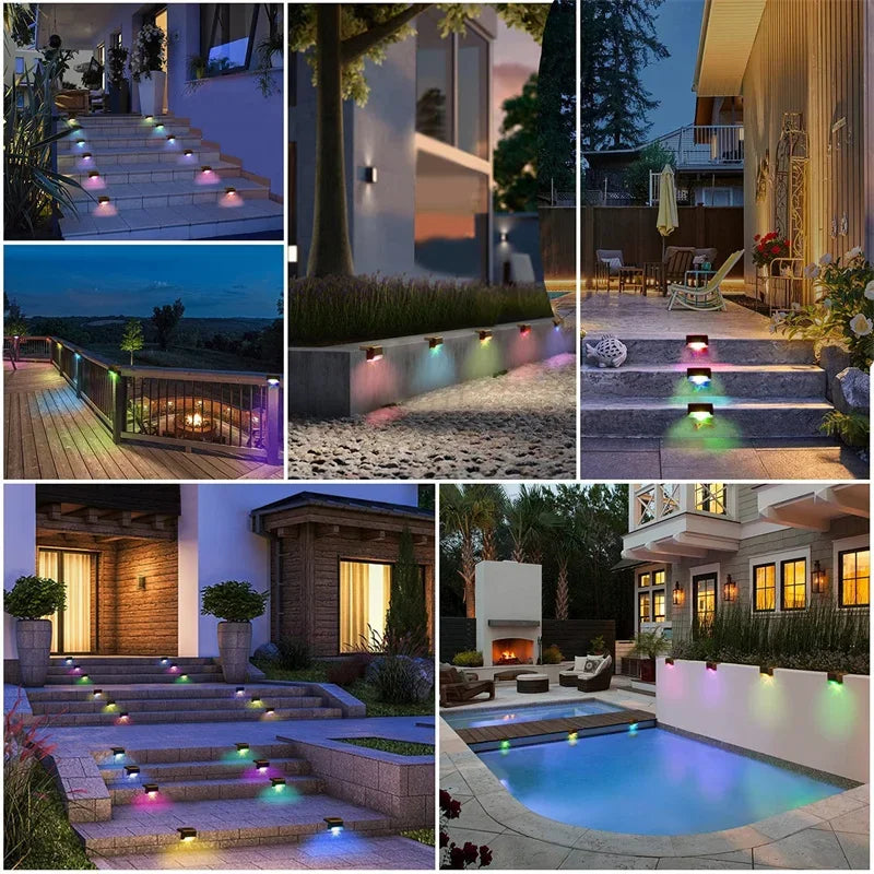 Solar Deck Step Light 2-Pack – LED Waterproof