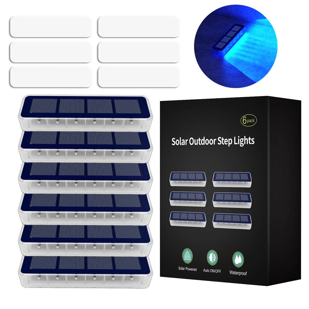 Solar Step Stair Light – LED IP68 Waterproof Lens Anti-theft