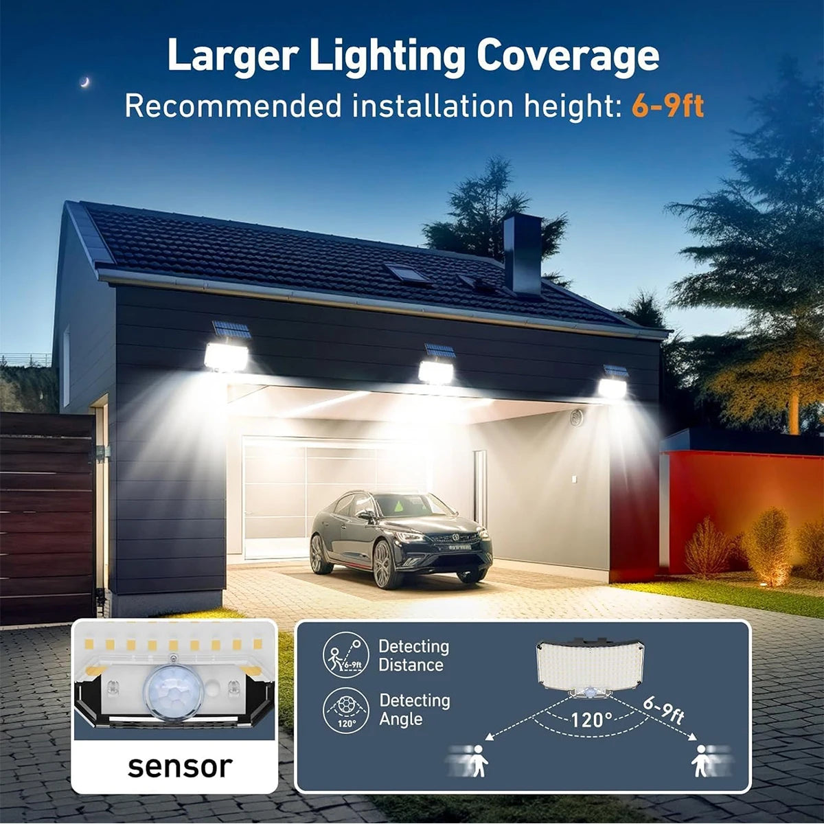 Solar Flood Light – 234LED IP65 Motion Sensor