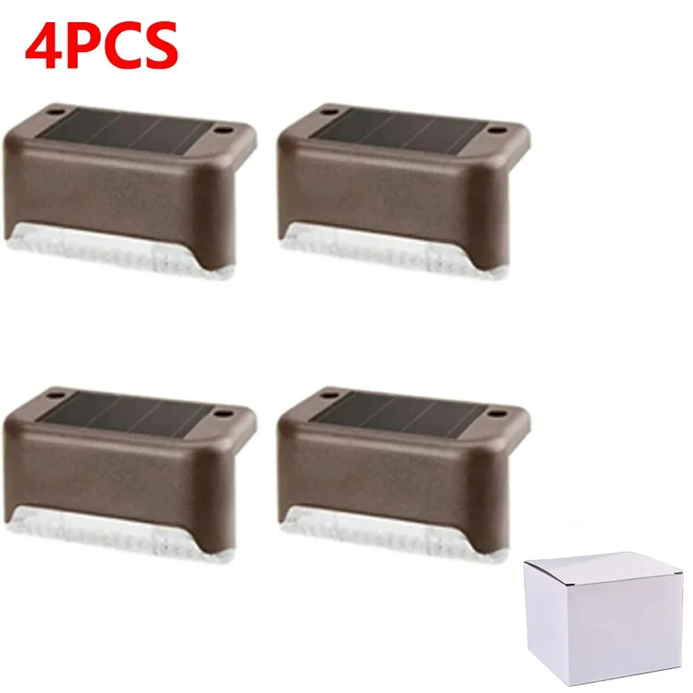 Solar Step Light 4-32 Pack – LED Warm White IP65 Waterproof Path