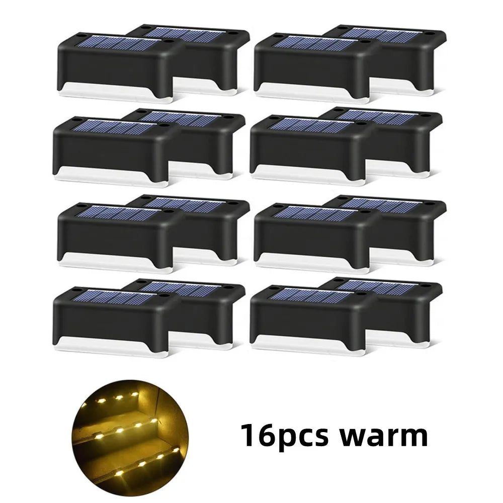Solar Deck Stair Light 4-16PCS – LED Waterproof