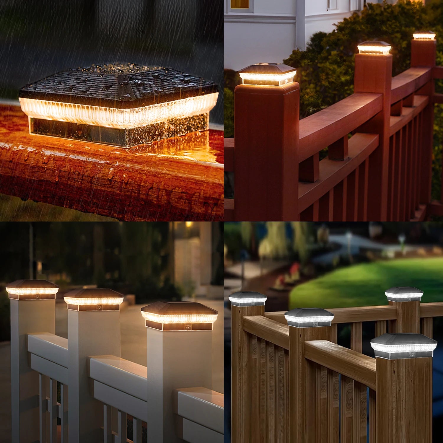 Solar Post Cap Light 6-12 Pack – 40LED 30LM