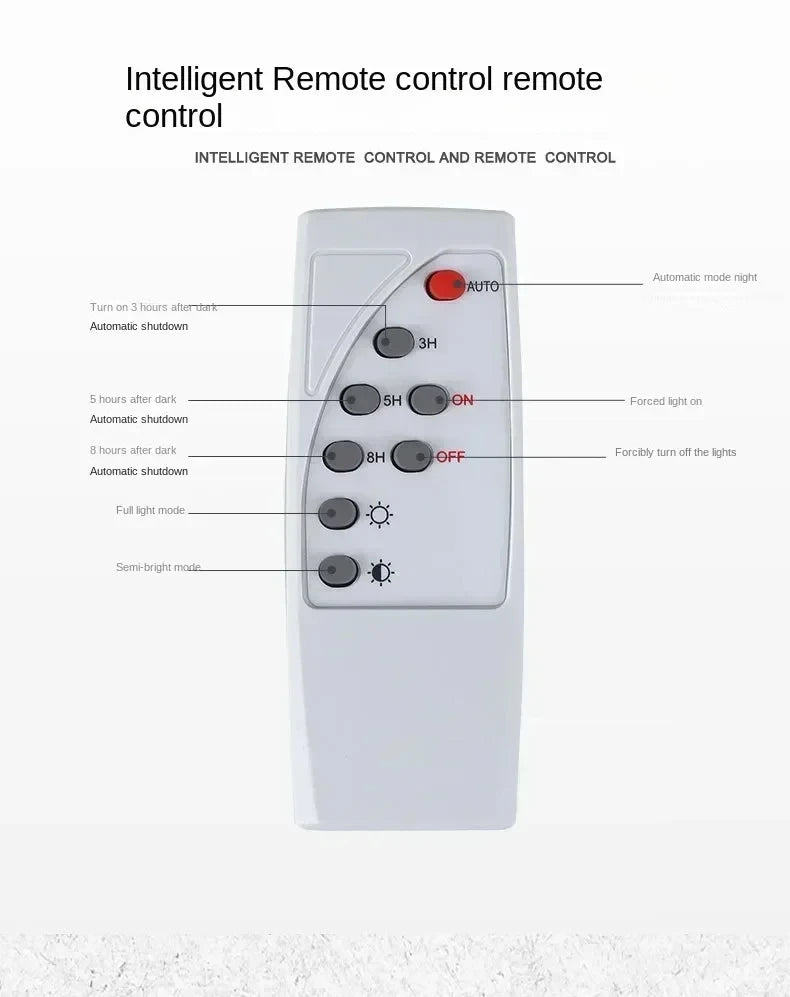 Solar Induction Light – 1000W LED Remote Control