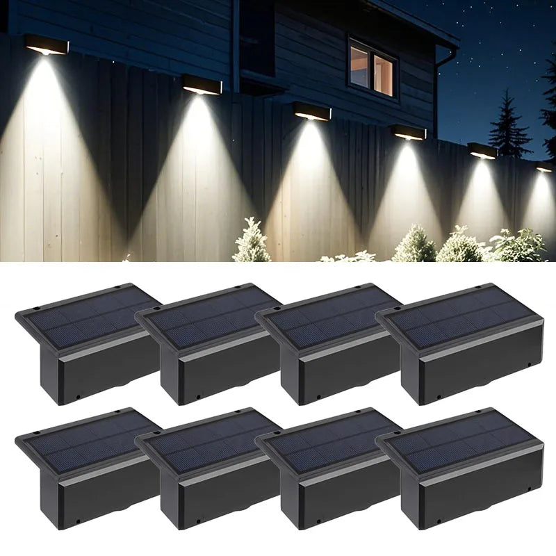 Solar Wall Fence Light – LED IP65 Waterproof Wireless Garden