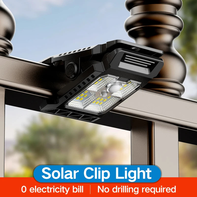 Solar Clamp Work Light – LED Motion Sensor