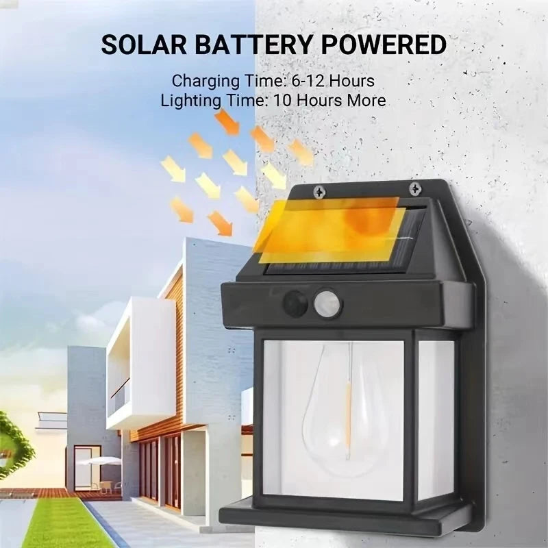 Solar Wall Light – LED Motion Sensor IP65 Waterproof Garden