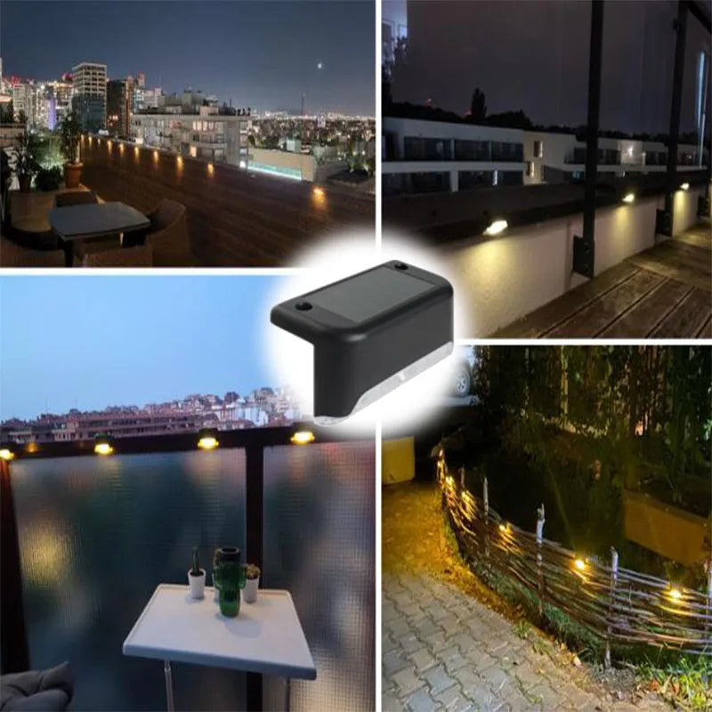 Solar Step Stair Light – LED Warm White Waterproof Balcony Patio