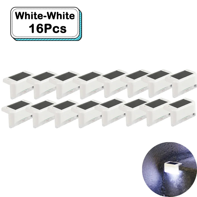 Outdoor Solar Step Lights – Warm White LED