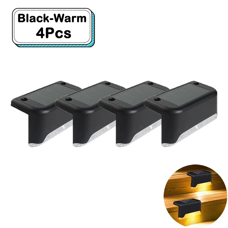 Outdoor Solar Step Lights – Warm White LED