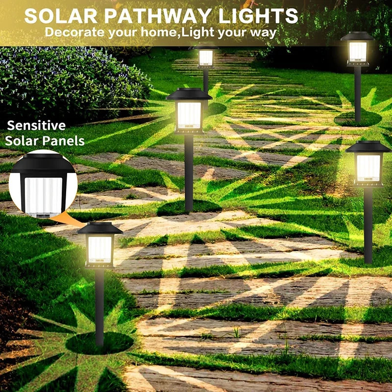 Solar Pathway Light 2PCS – LED Waterproof Walkway