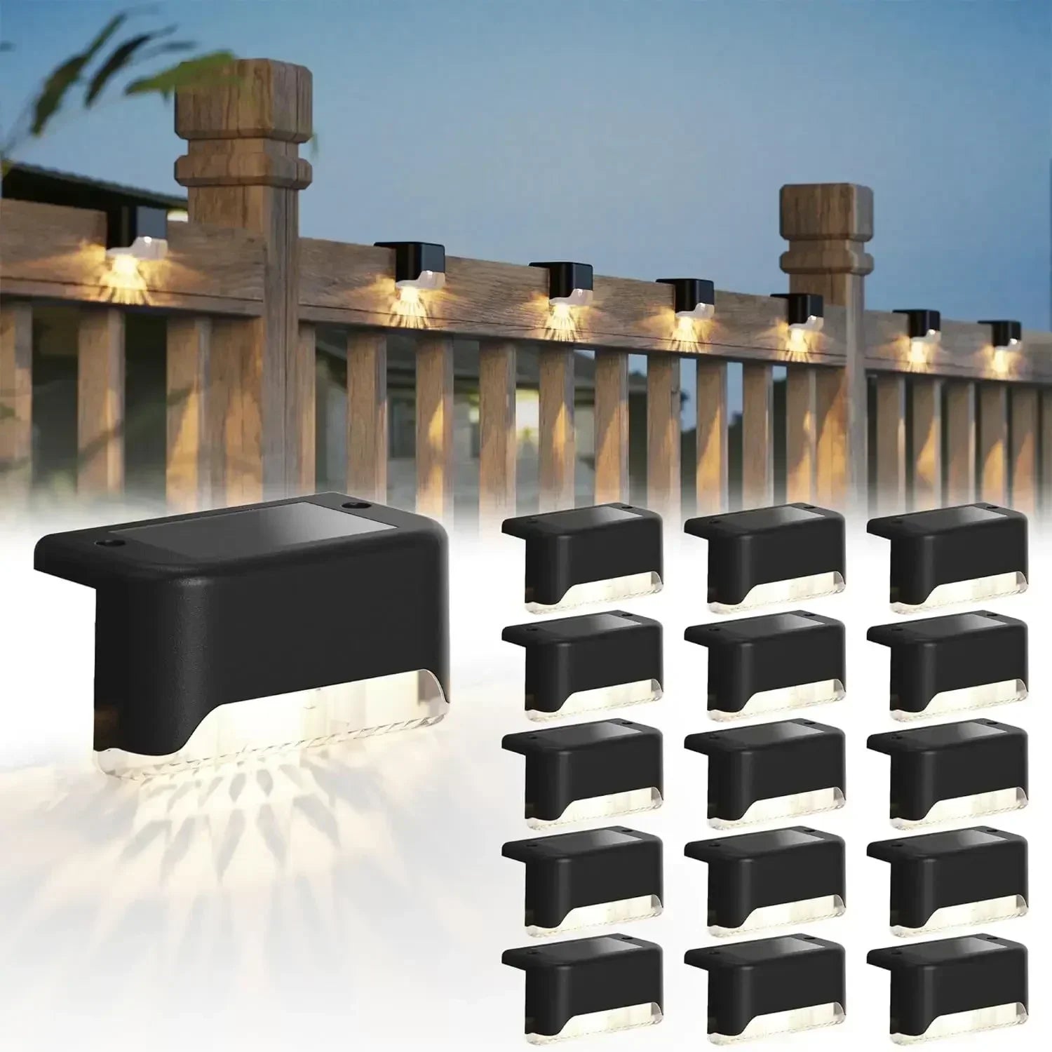 Solar Deck Step Light – LED Waterproof Railing