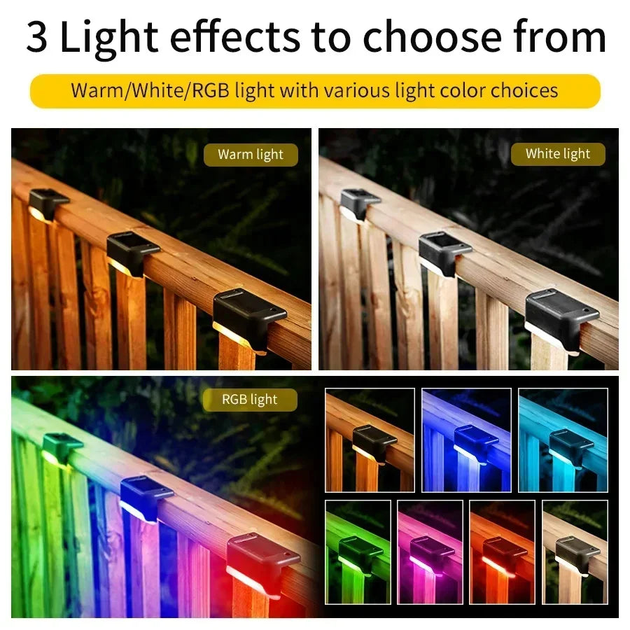 Solar Deck Light 1-8 Pack – LED Waterproof Garden