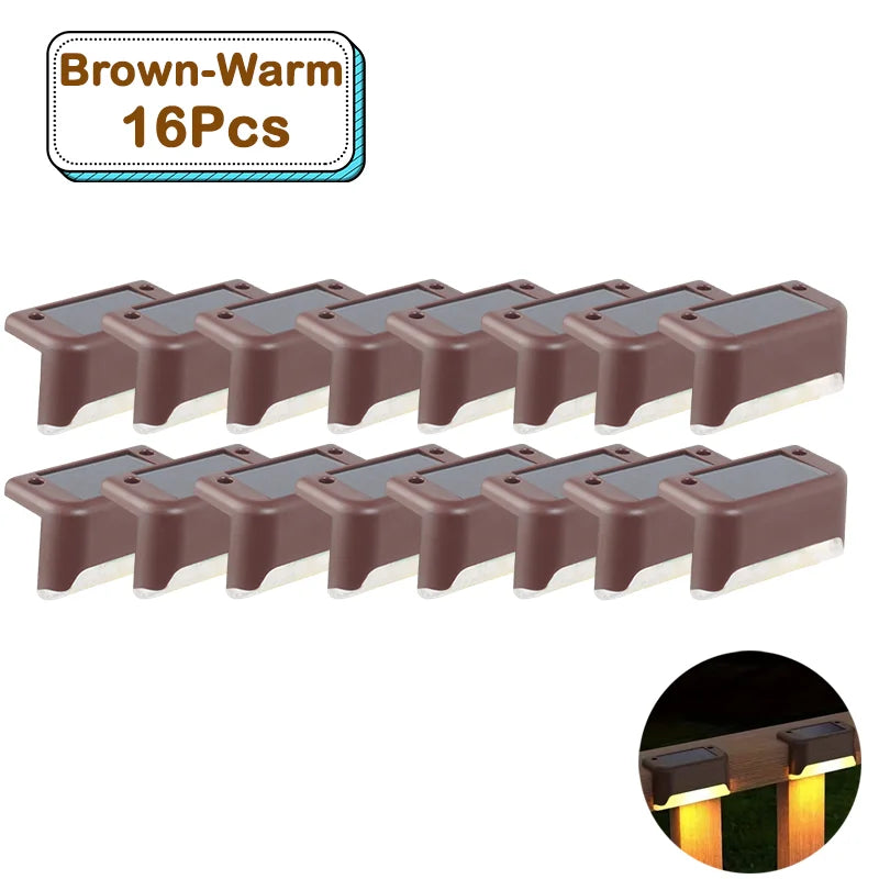 Outdoor Solar Step Lights – Warm White LED
