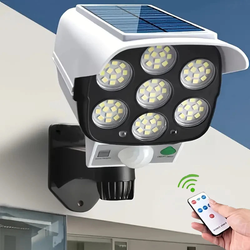 Solar Security Floodlight – 77LED 2000LM Motion Sensor