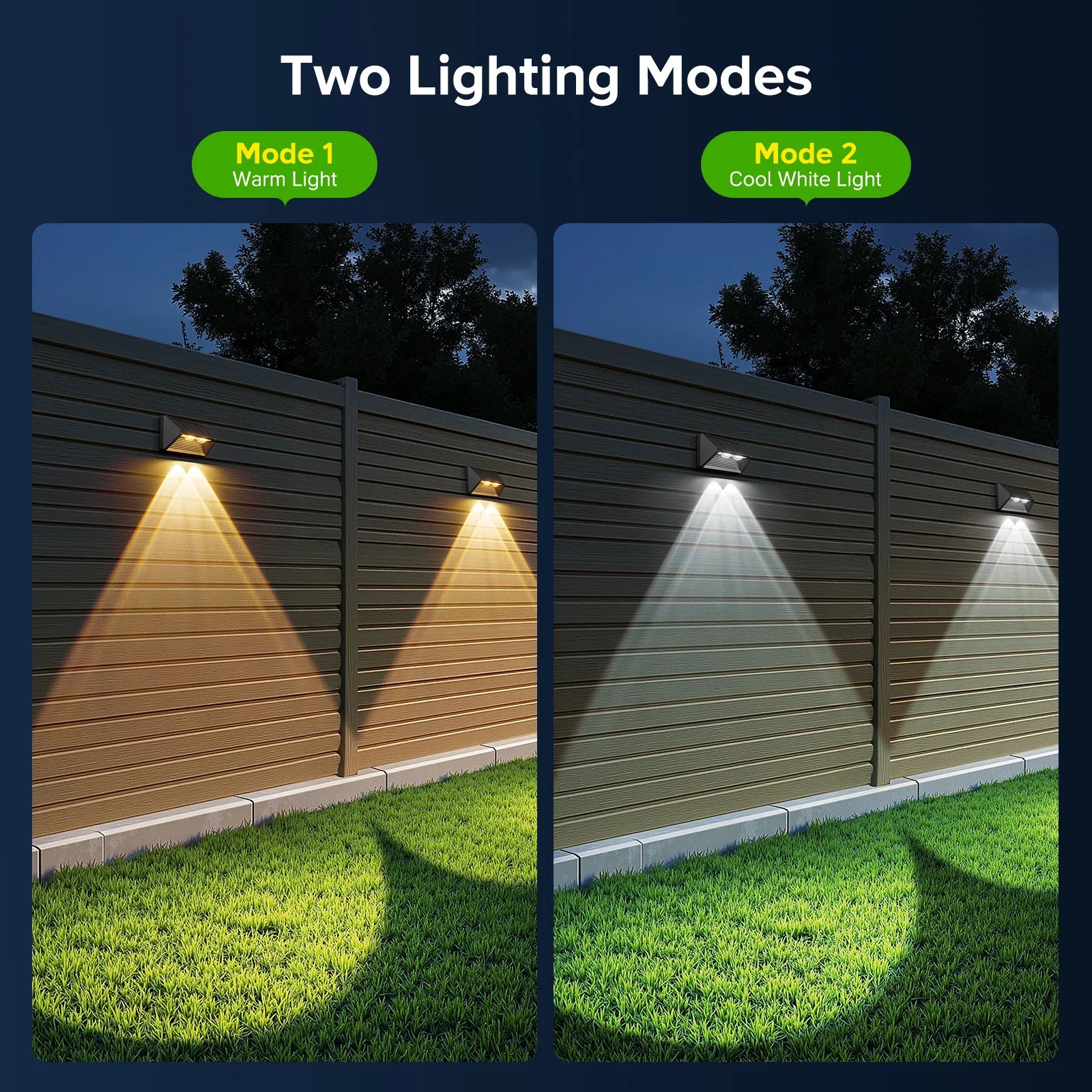 Solar Fence Step Light 4-12 Pack – LED Cool White