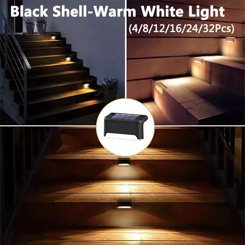 Solar Deck Fence Light 4-32PCS – LED Waterproof