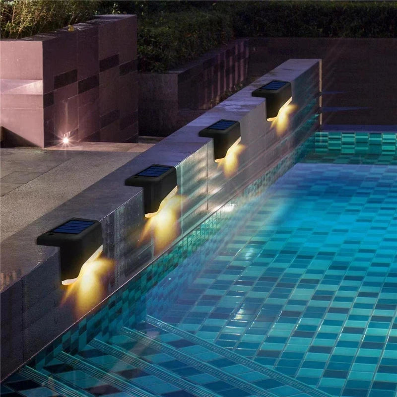 Solar Step Fence Light 20-Pack – LED Waterproof Railing Stairs
