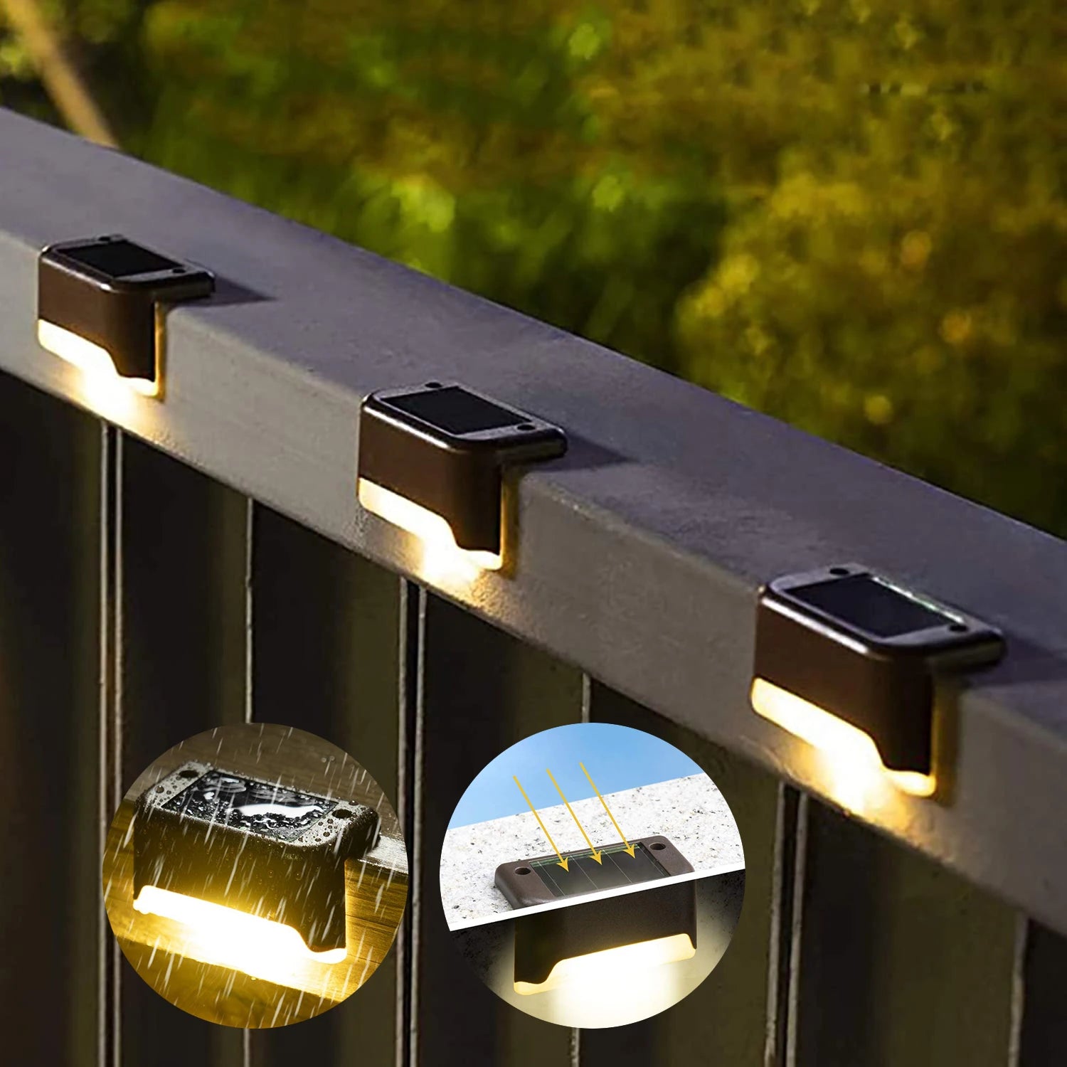 Solar Deck Stair Light 4-16PCS – LED Waterproof